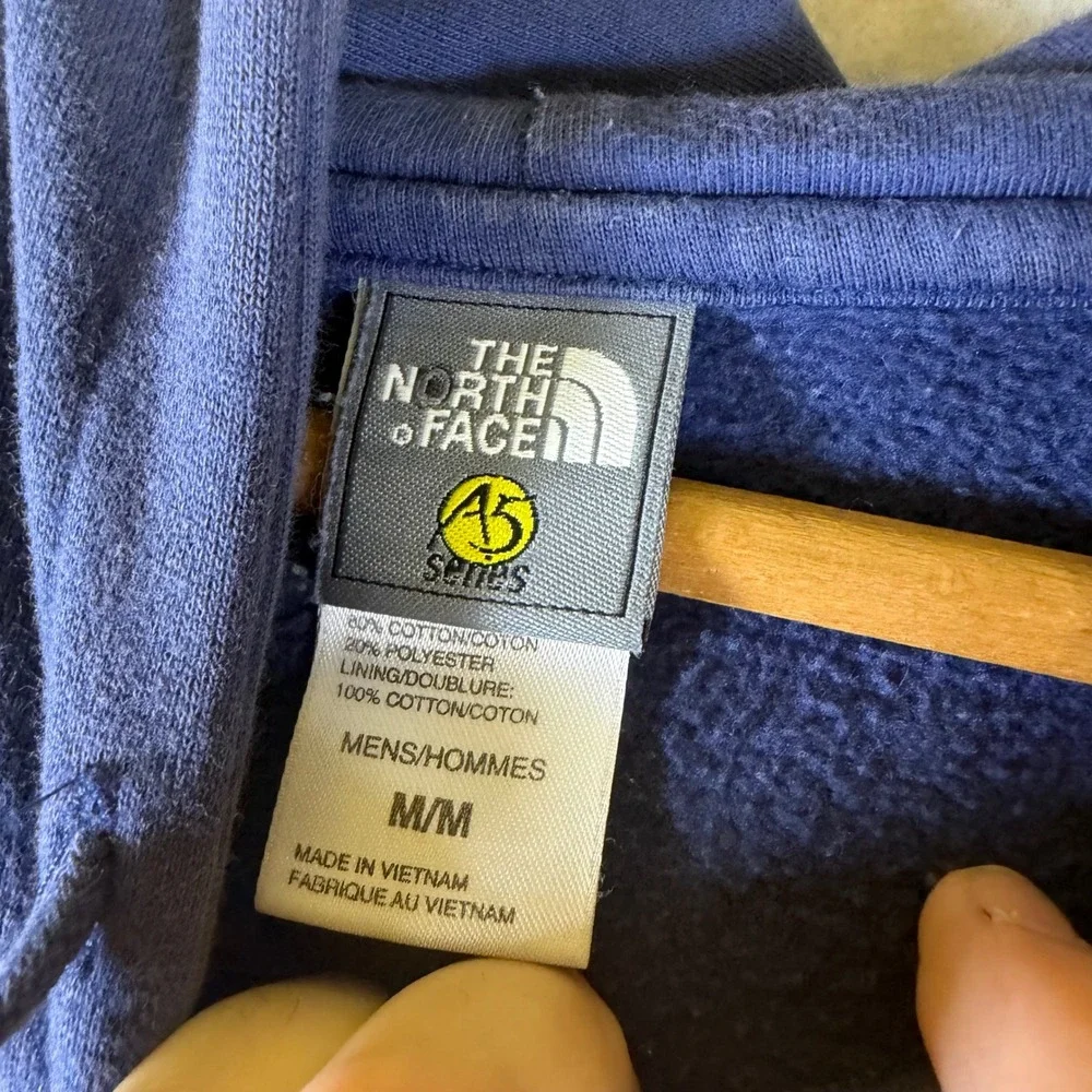 The‎ North Face A5 Series Hoodie Mens Medium Blue Pullover Graphic Sweatshirt